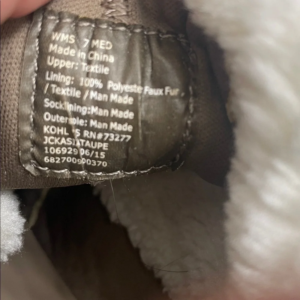 Juicy Couture Beige Wedge Boots